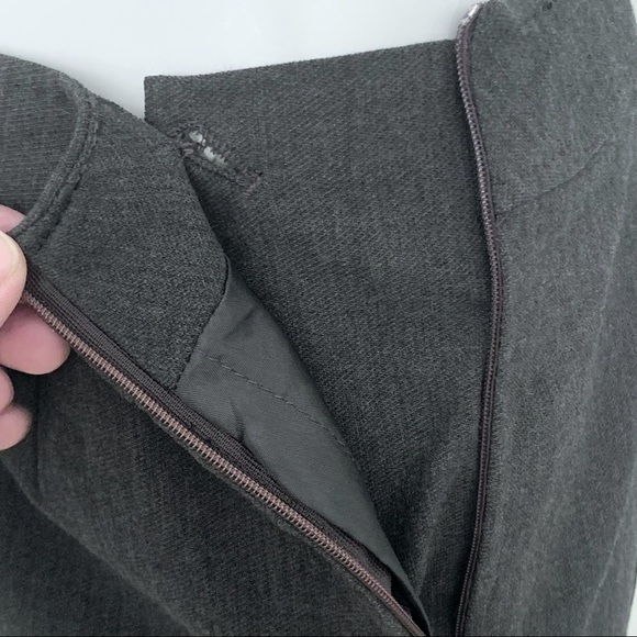 JAEGER Vintage Wool Blend Pencil Skirt Grey - Picture 10 of 13